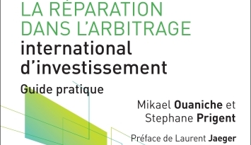 Publication du livre "La réparation dans l'arbitrage international d'investissement" Co-écrit par Mikaël Ouaniche et Stéphane prigent